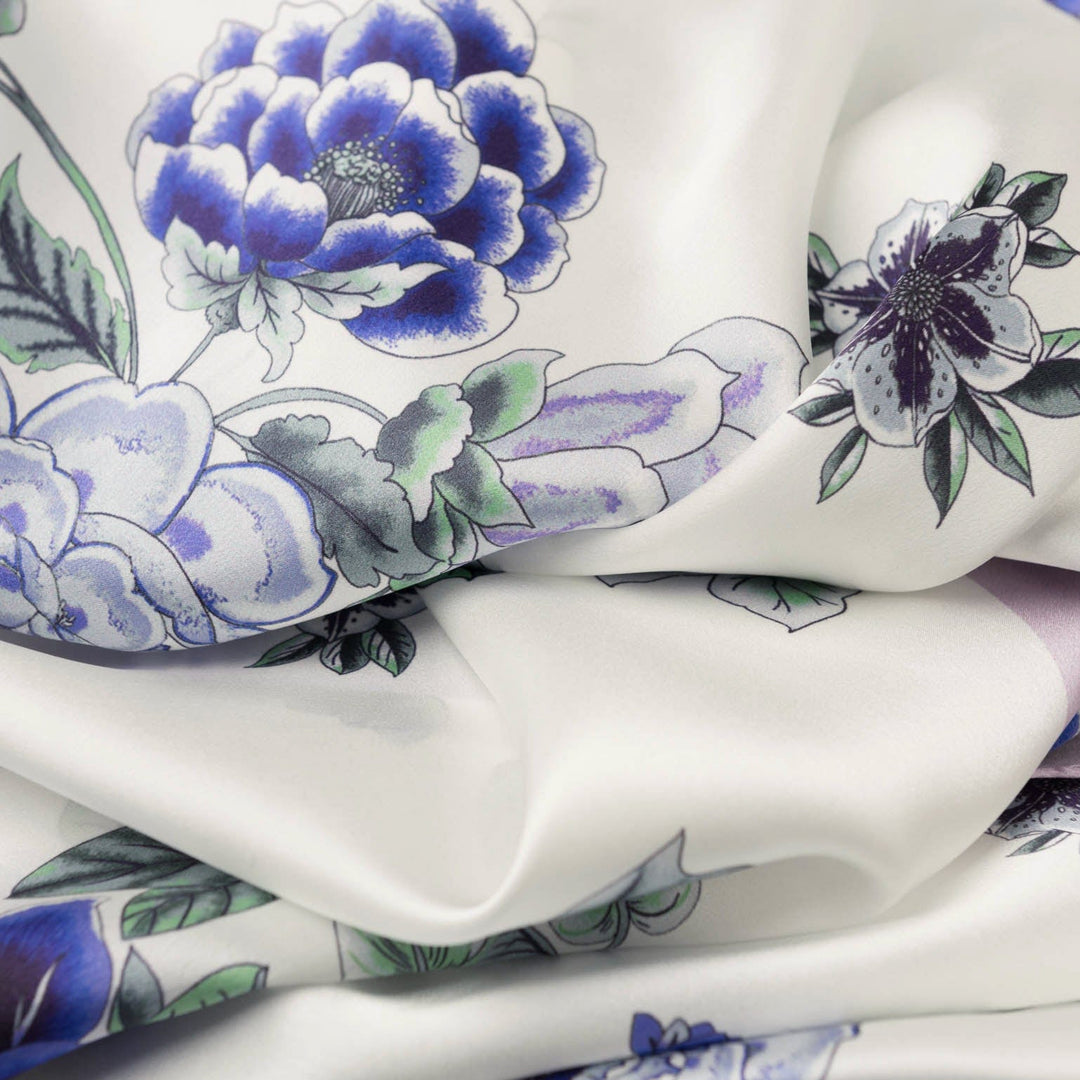 Bella - Silk Scarf Shawl - Purple Lavender