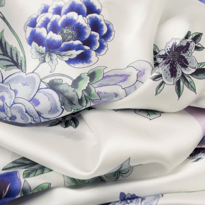 Bella - Silk Scarf Shawl - Purple Lavender