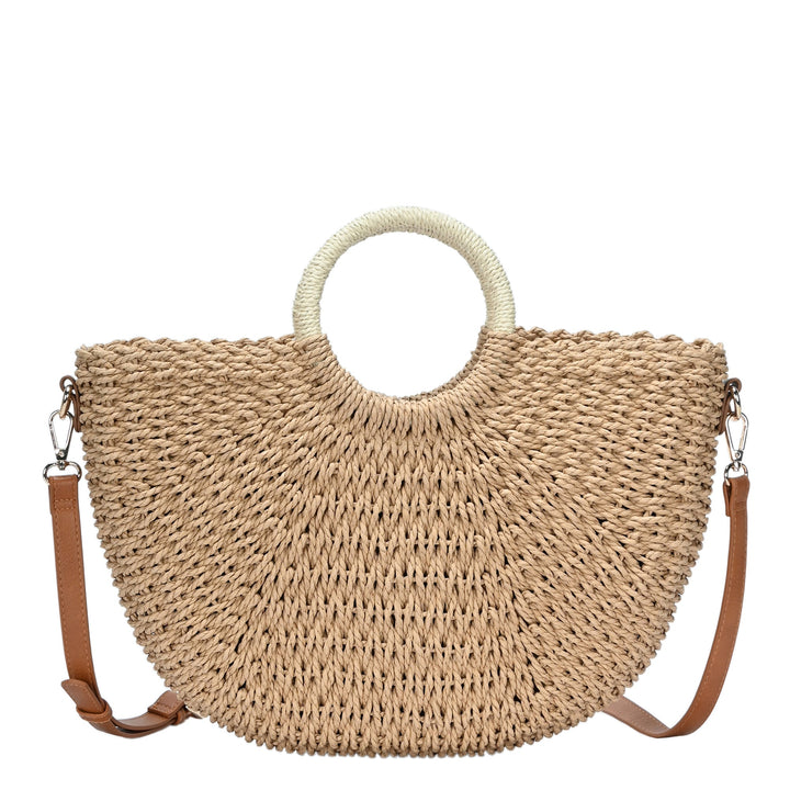 Mari Straw Satchel