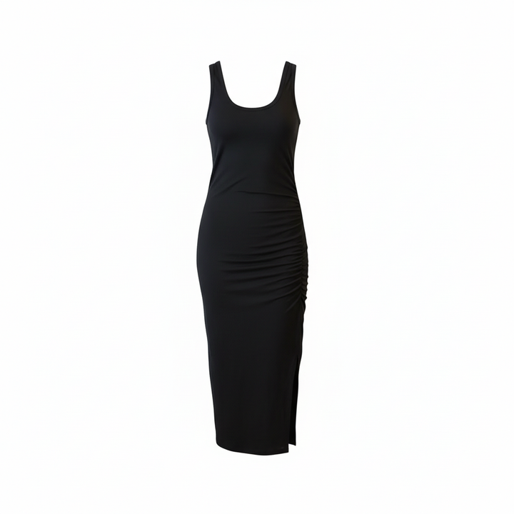 Maxi Side Hustle Dress - Black