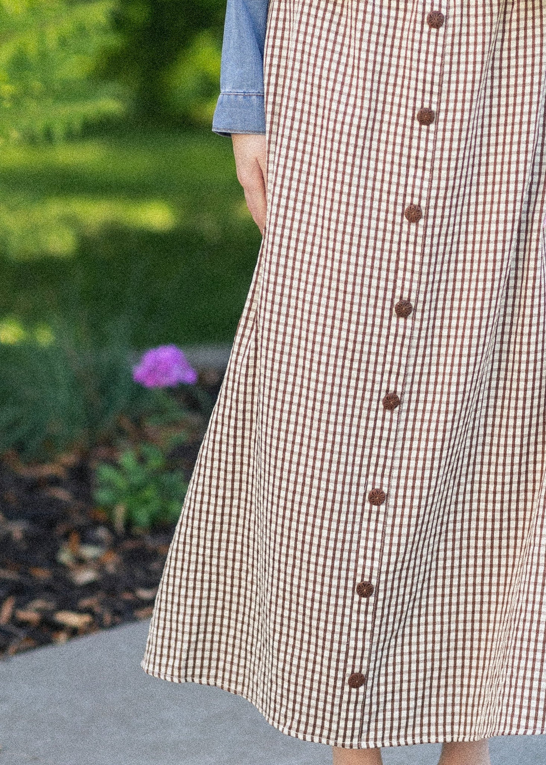 McKenna Gingham Maxi Skirt