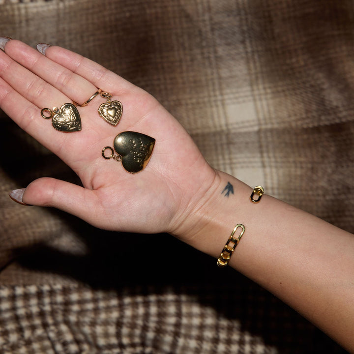 Gold Medium Heart Locket