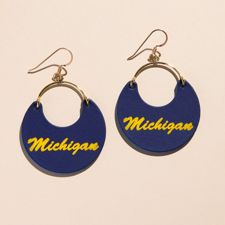Michigan Blue University of Michigan Script Ninas