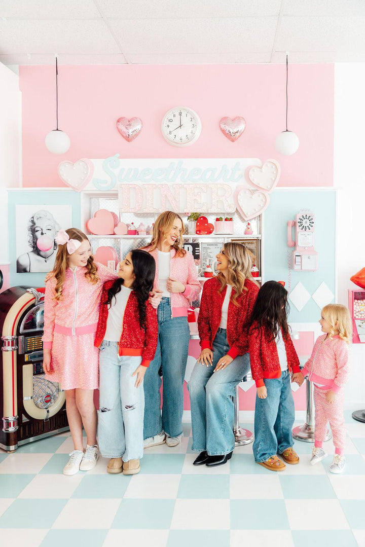Grown Up Bubblegum Pink Sequin Jacket