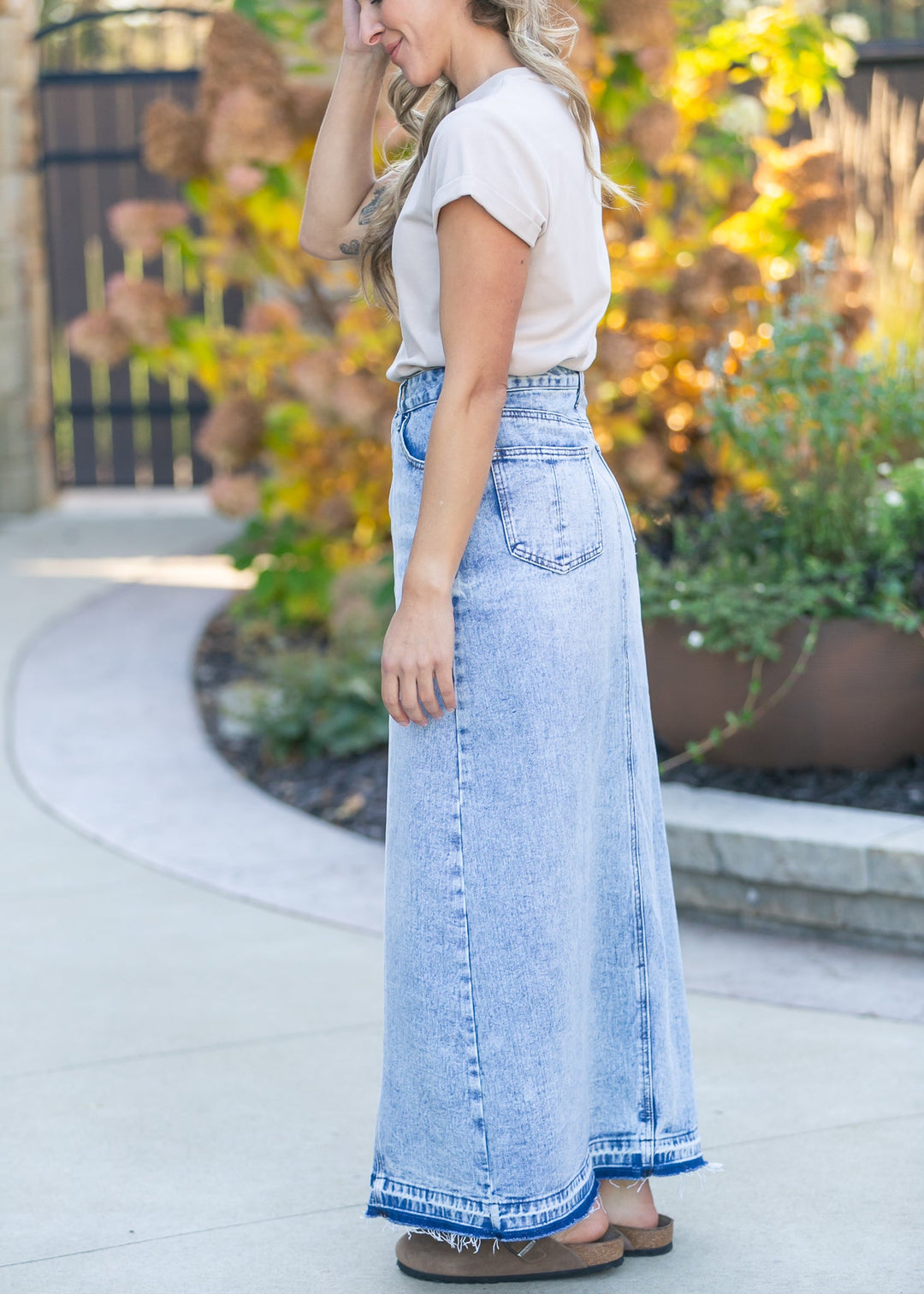 Mina Denim Maxi Skirt
