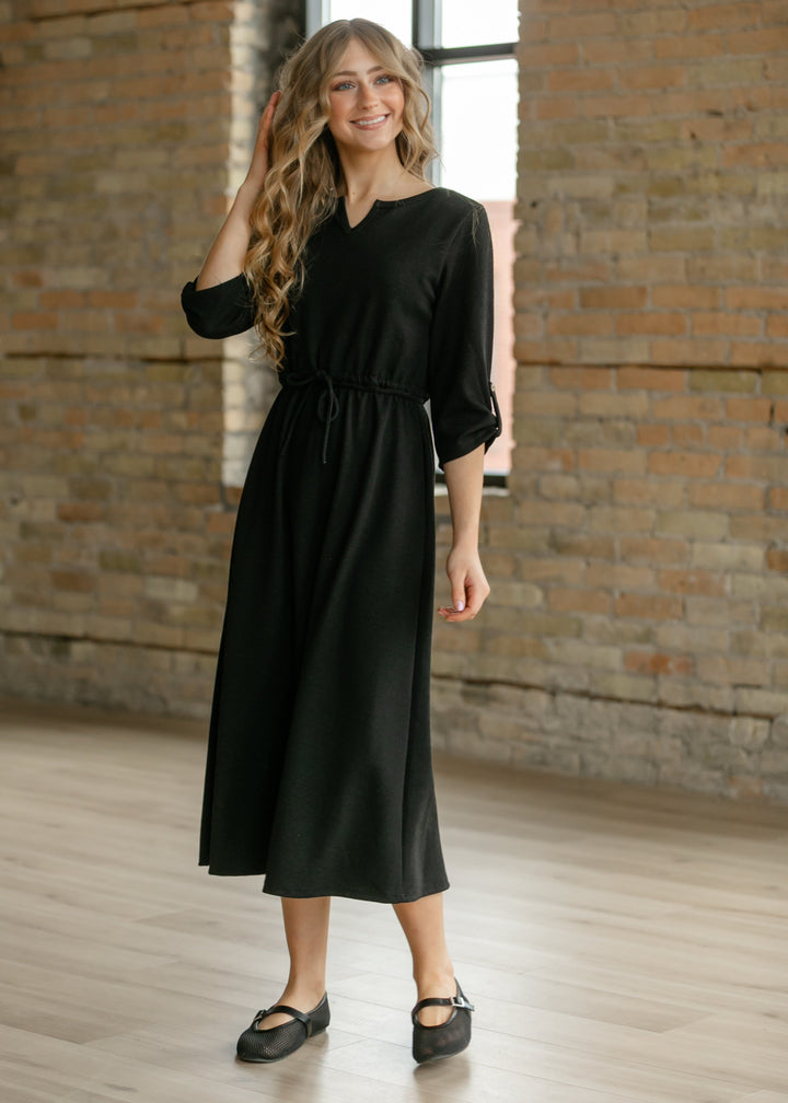 Monica Tie Waist Midi Dress - FINAL SALE