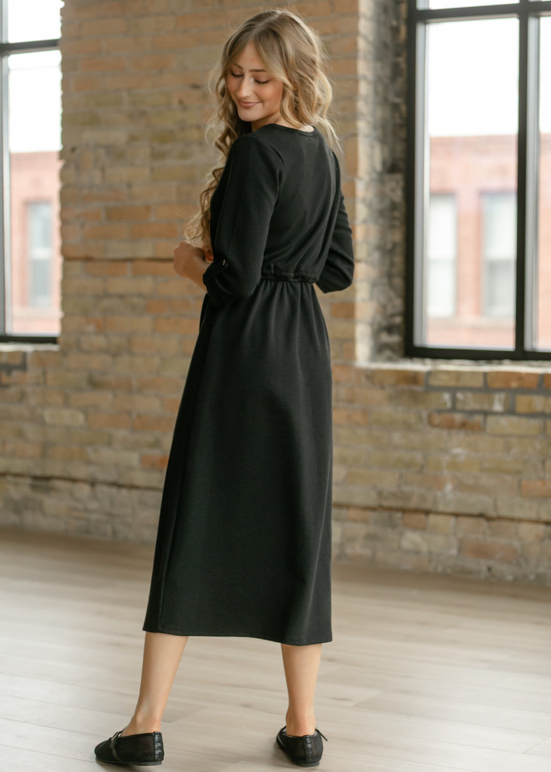 Monica Tie Waist Midi Dress - FINAL SALE