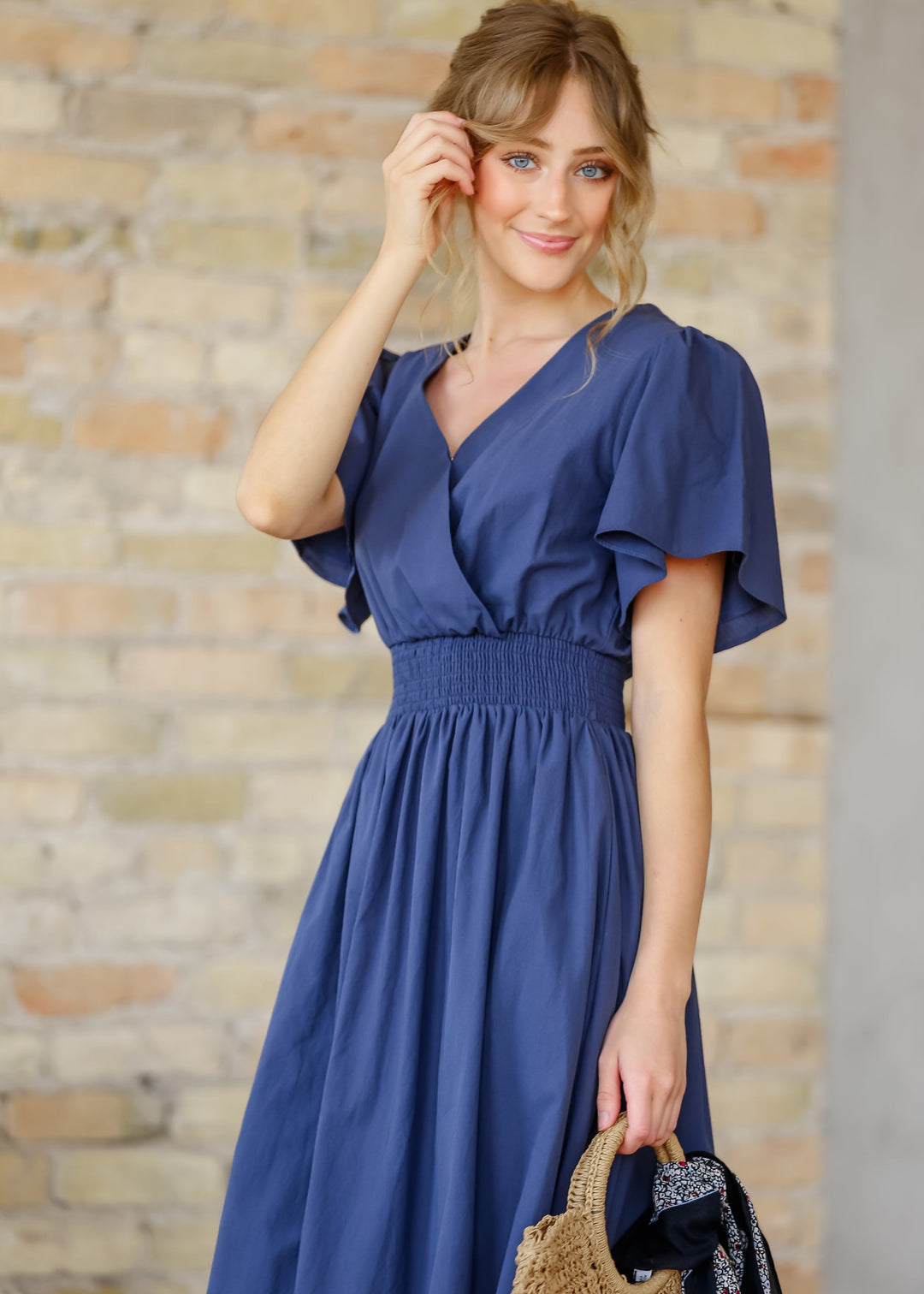 Montie Flutter Sleeve Maxi Dress