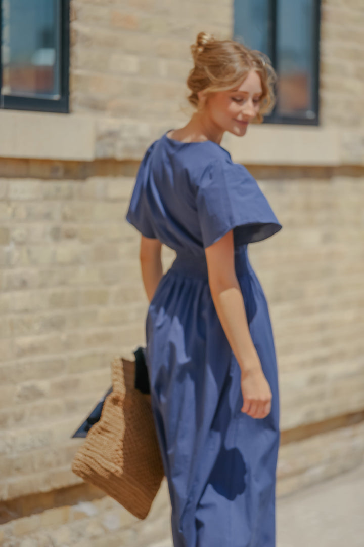 Montie Flutter Sleeve Maxi Dress