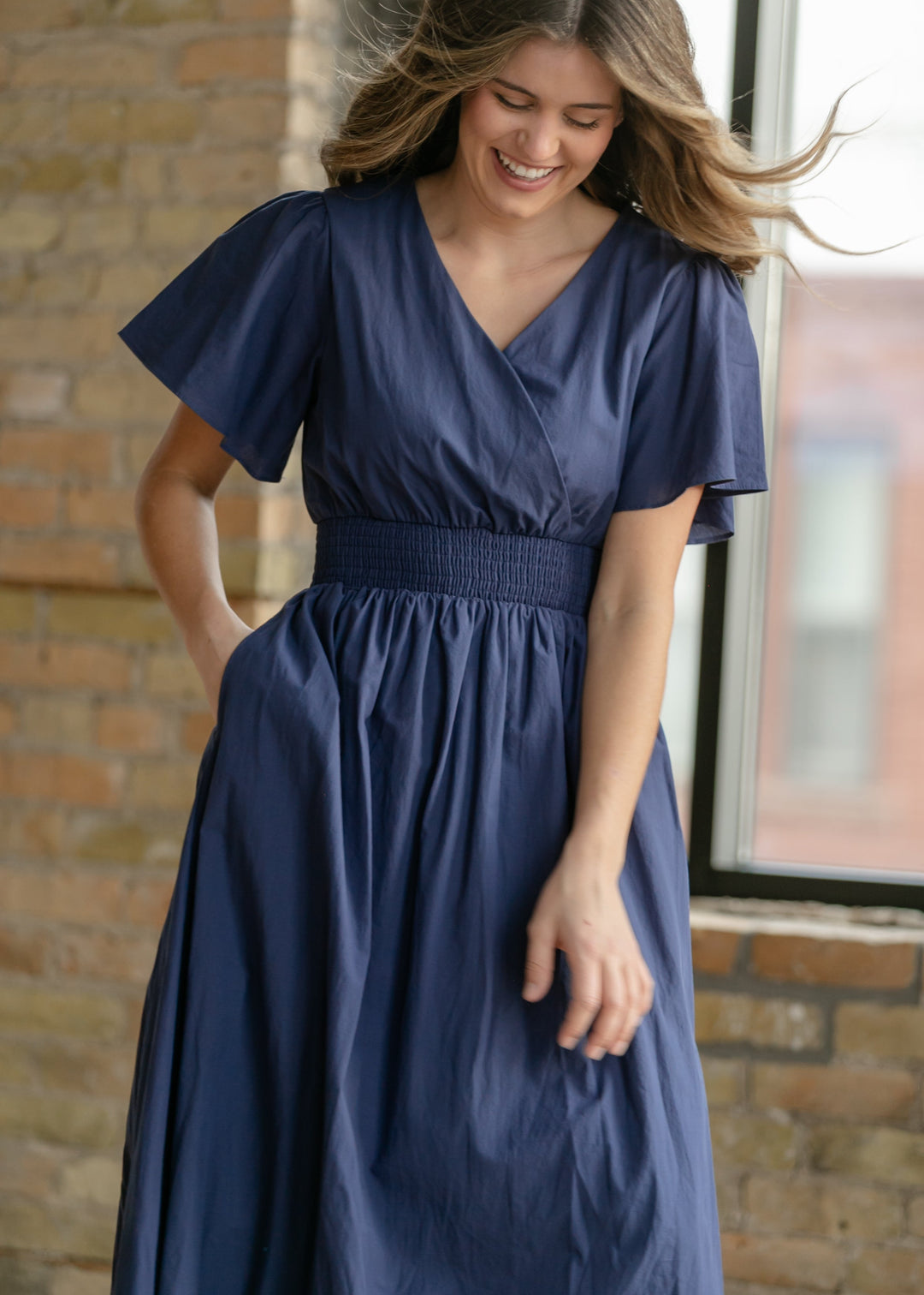 Montie Flutter Sleeve Maxi Dress