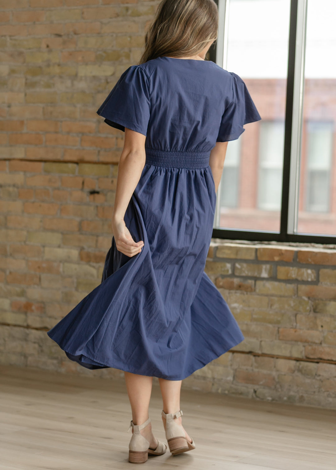 Montie Flutter Sleeve Maxi Dress