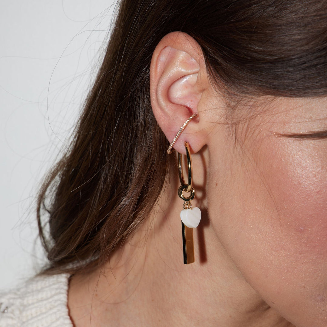 Mother of Pearl Heart Charm