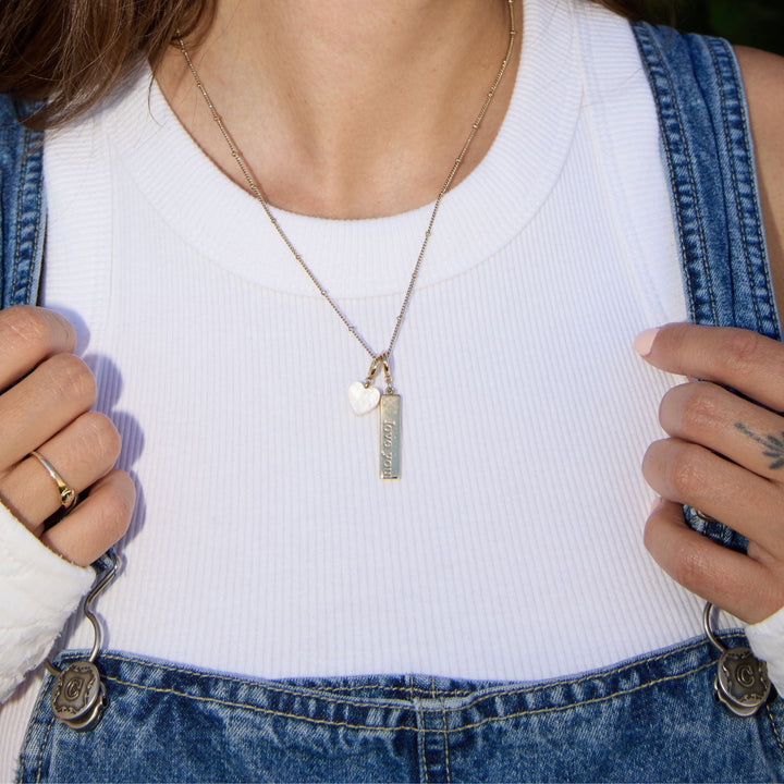 Mother of Pearl Heart Charm