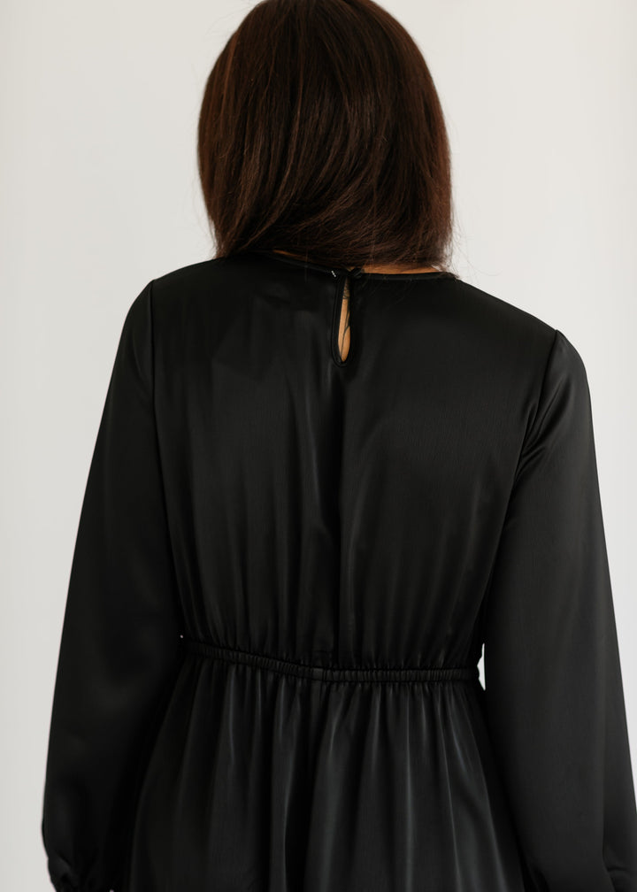 Muriel Satin Maxi Dress