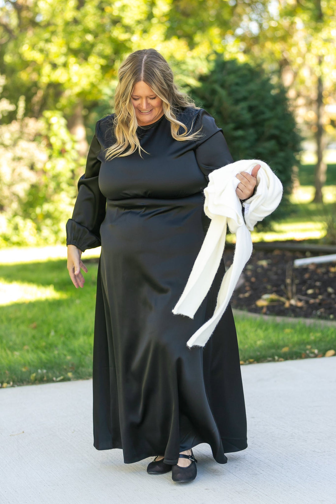 Muriel Satin Maxi Dress