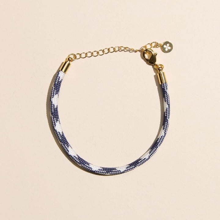 Navy & White Minimalist Cord Bracelet