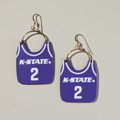 Nickel & Suede x Cherry - K-State #2 Jersey Earrings