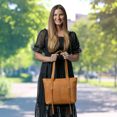 Concealed Carry Norah Leather Tote by Lady Conceal