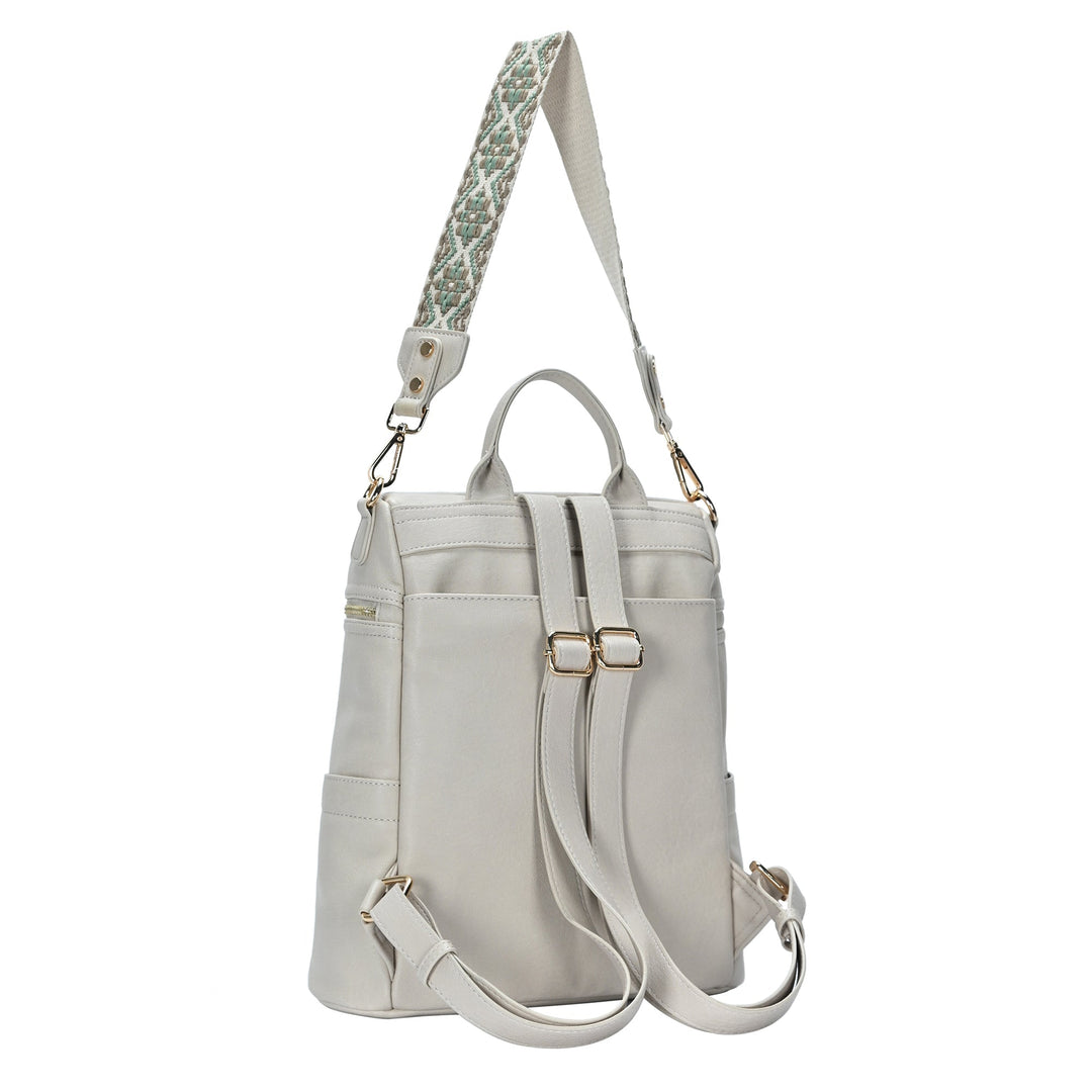 Nyra Webbing Strap Convertible Backpack Purse