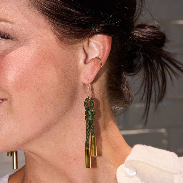 Olive Denver Cord Earring