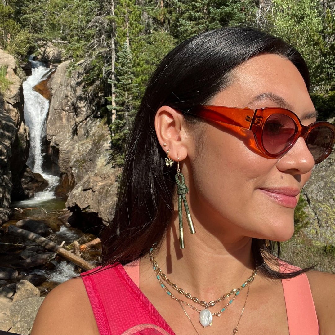 Olive Denver Cord Earring