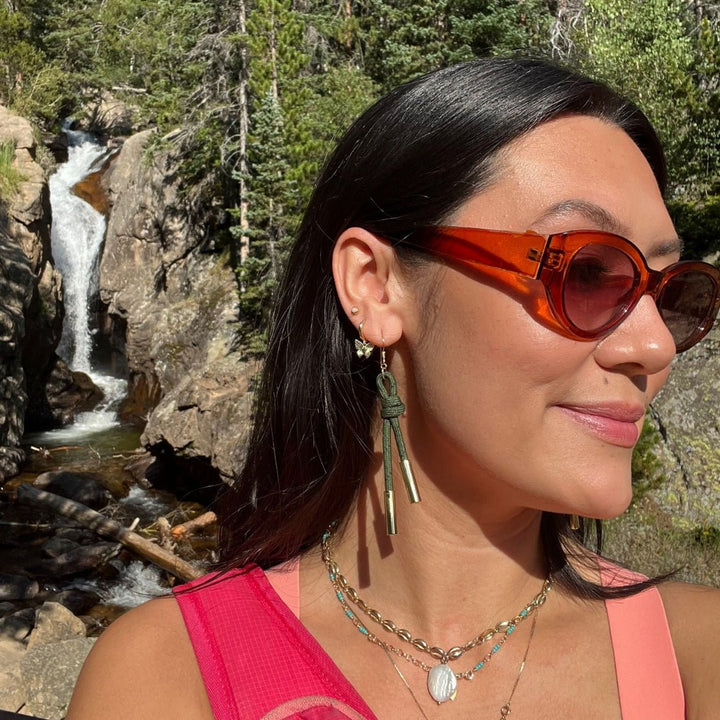 Olive Denver Cord Earring