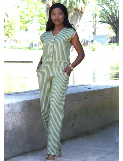 Olive Jumpsuit - FINAL SALE