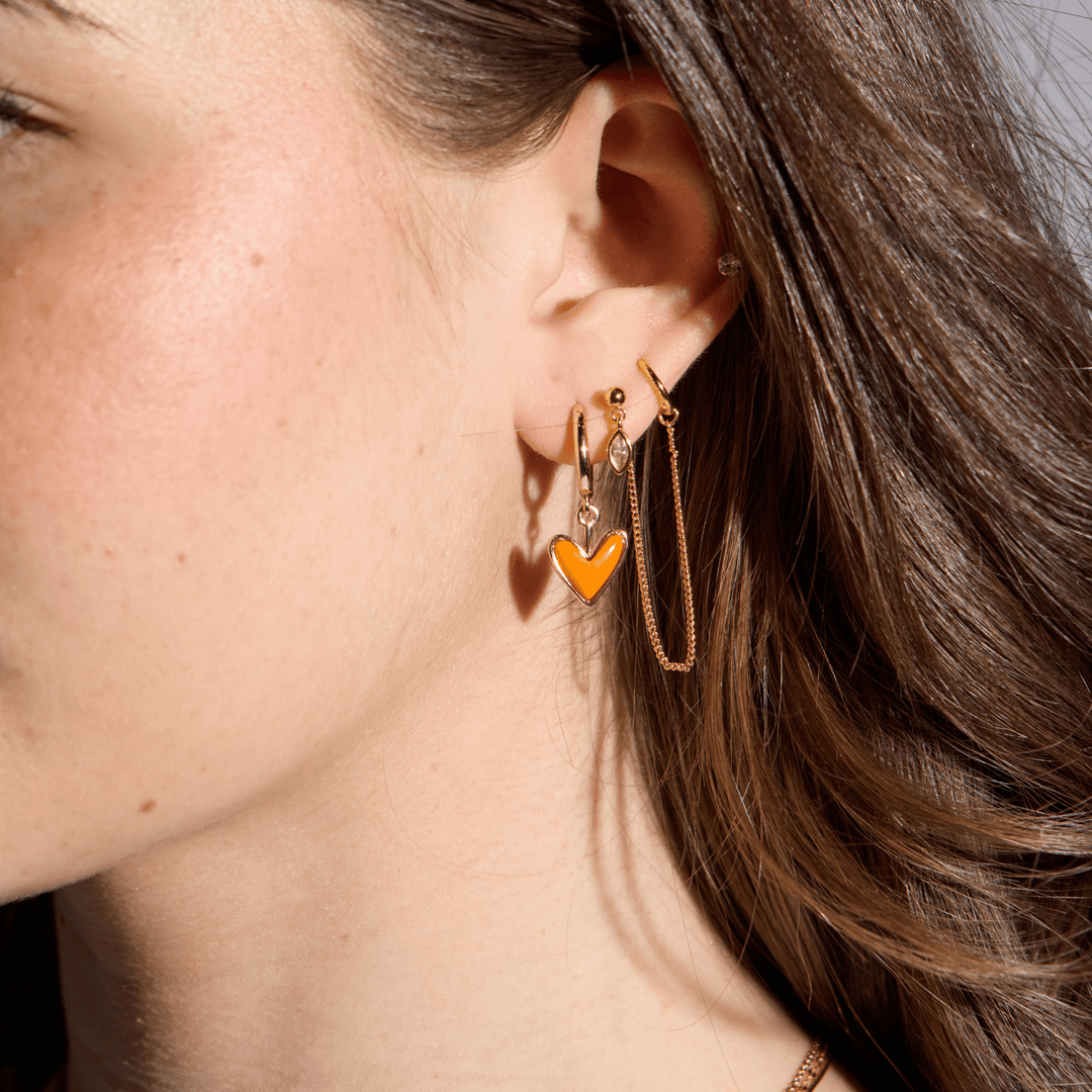 Orange Stone Sweetheart Huggies