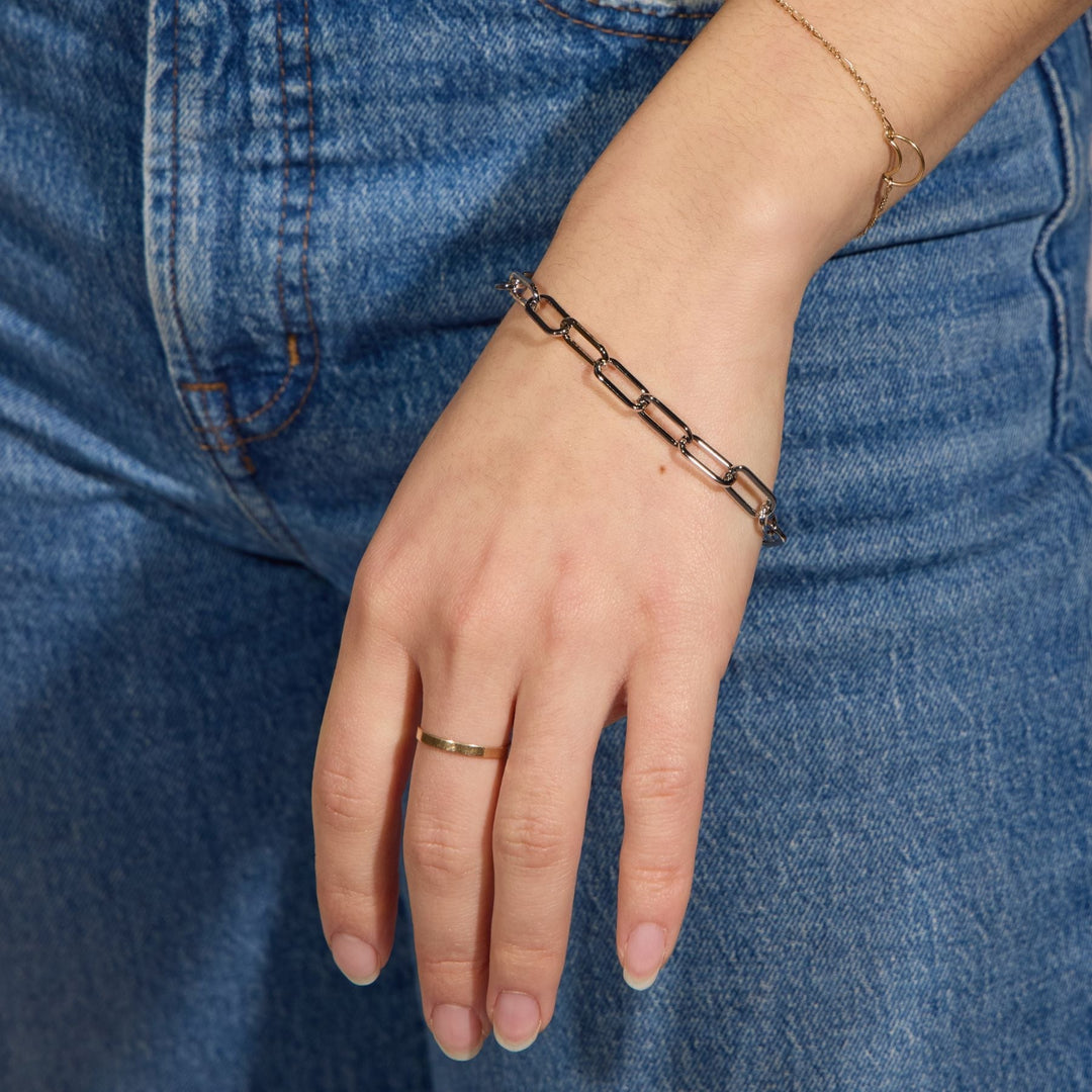 Paper Clip Chain Bracelet