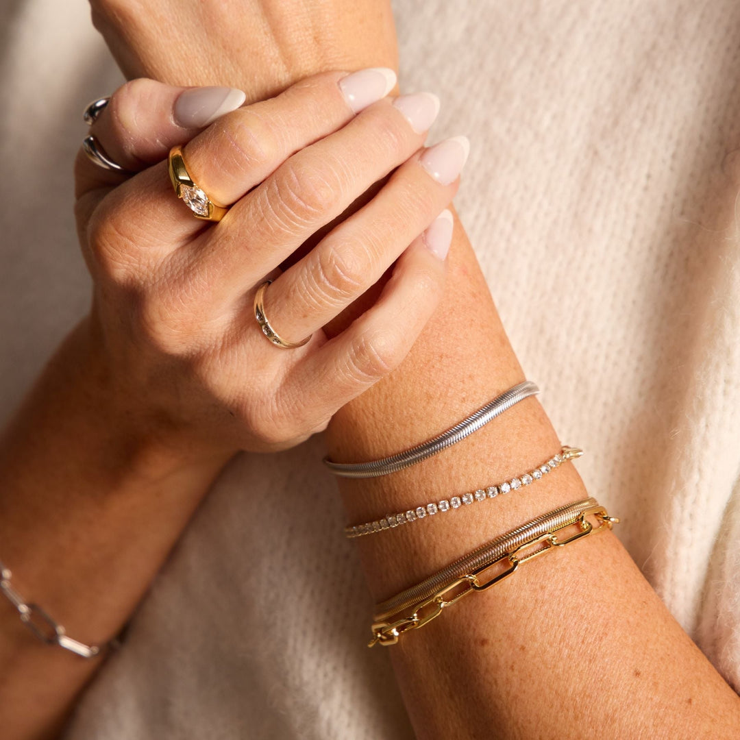 Paper Clip Chain Bracelet