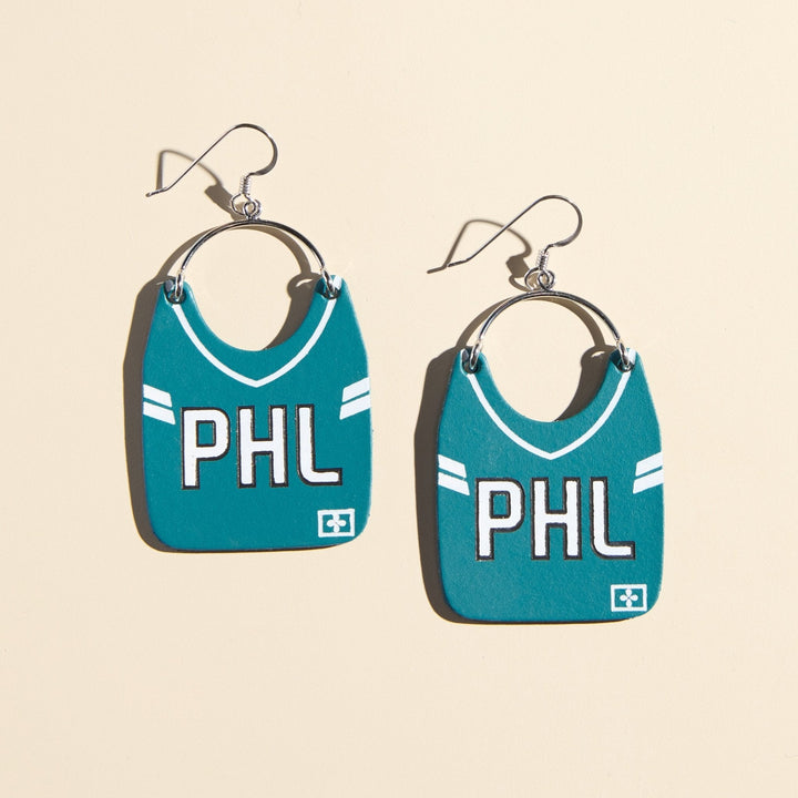 Philly Football Jersey Earrings