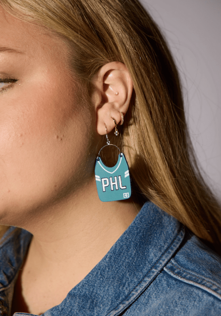 Philly Football Jersey Earrings