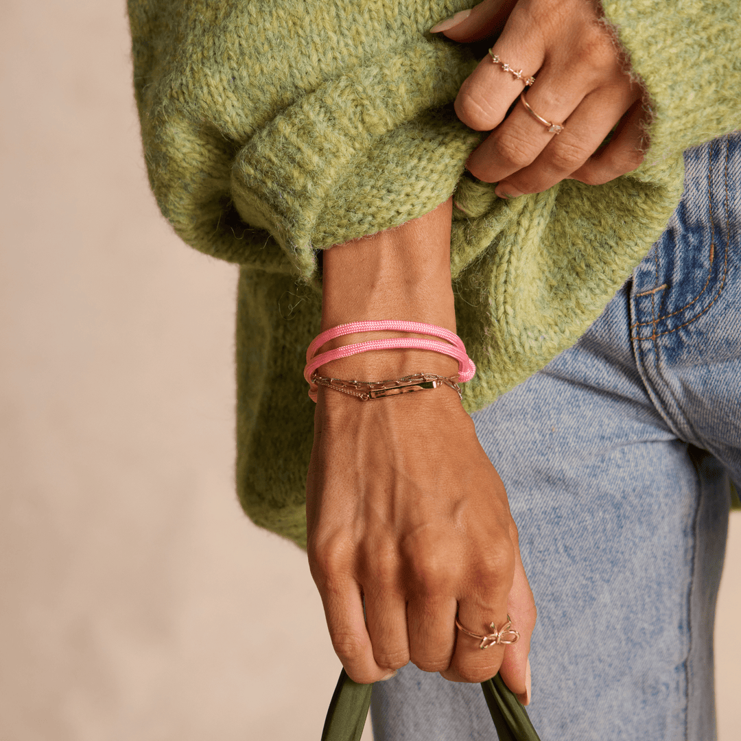 Pink Cord Bracelet