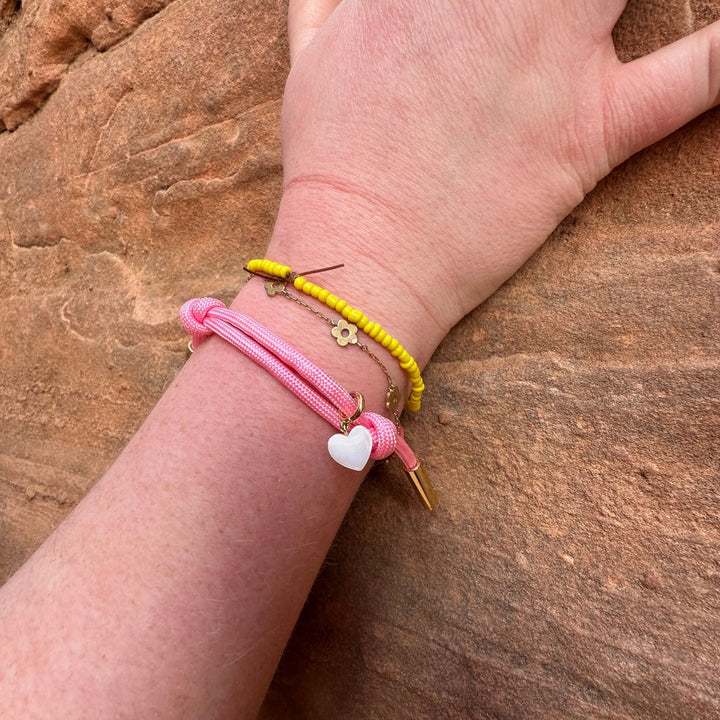 Pink Cord Bracelet