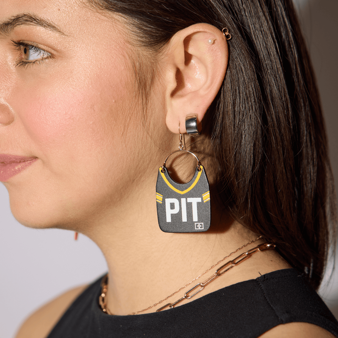 Pittsburgh Football Jersey Earrings