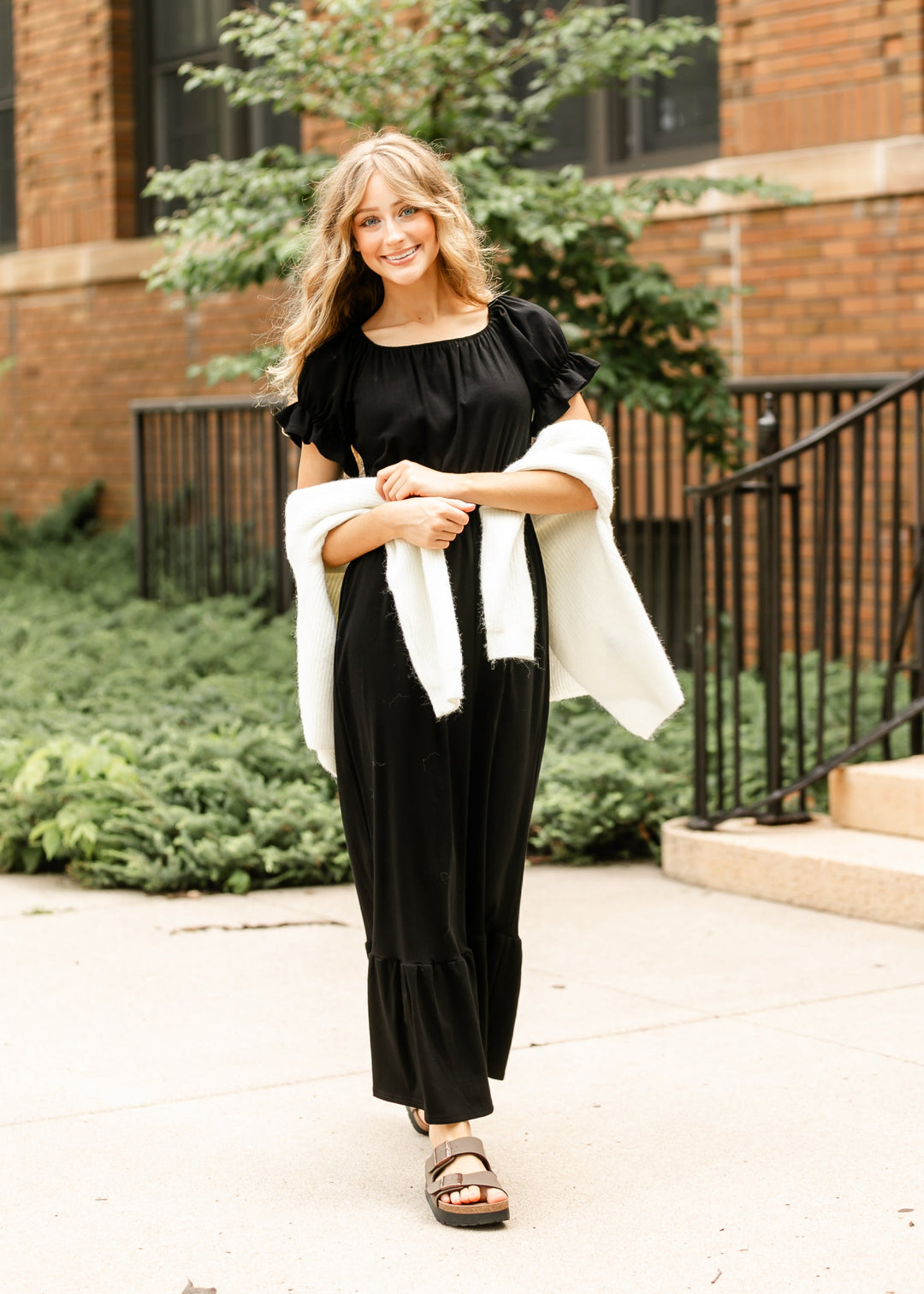 DOORBUSTER - Amy Puff Sleeve Maxi Dress - FINAL SALE