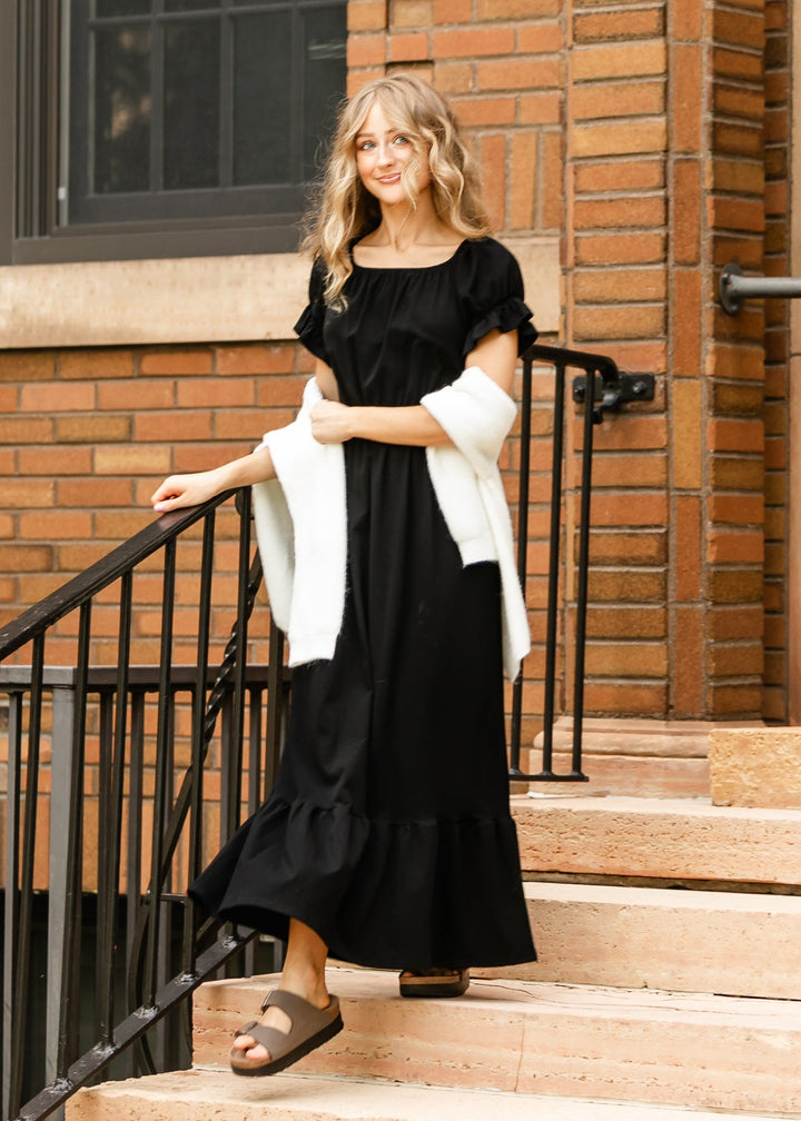 DOORBUSTER - Amy Puff Sleeve Maxi Dress - FINAL SALE