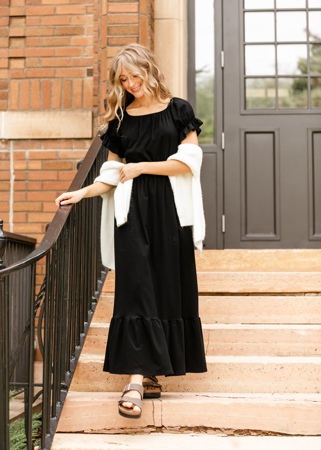 DOORBUSTER - Amy Puff Sleeve Maxi Dress - FINAL SALE