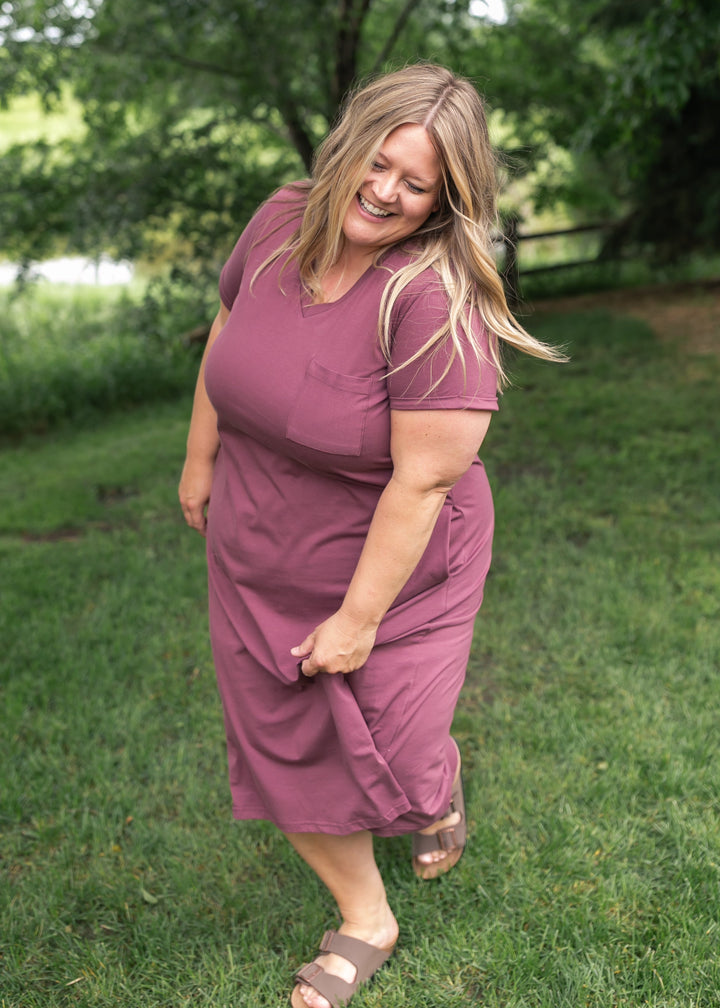 Finley V-neck T-shirt Dress