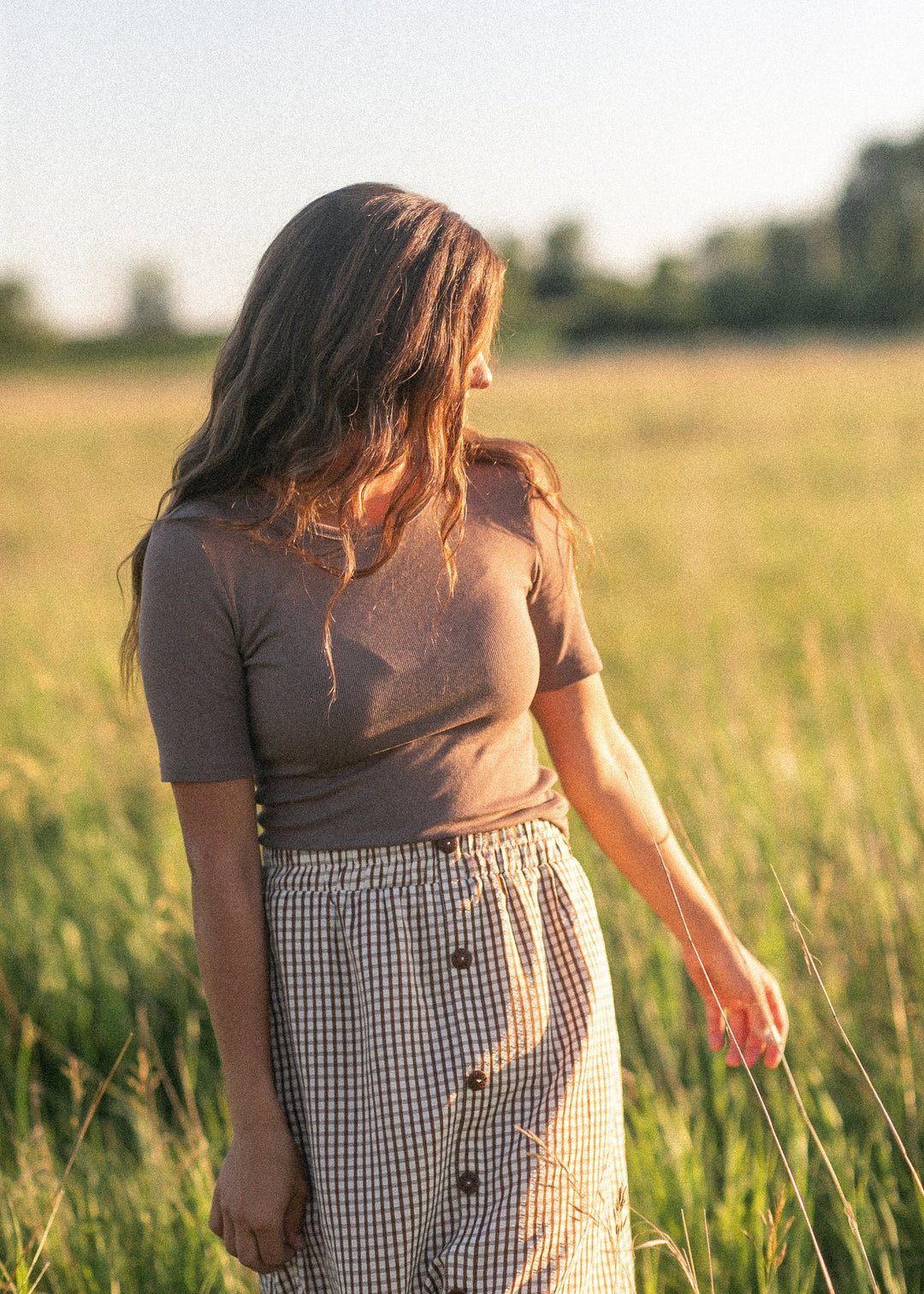 McKenna Gingham Maxi Skirt