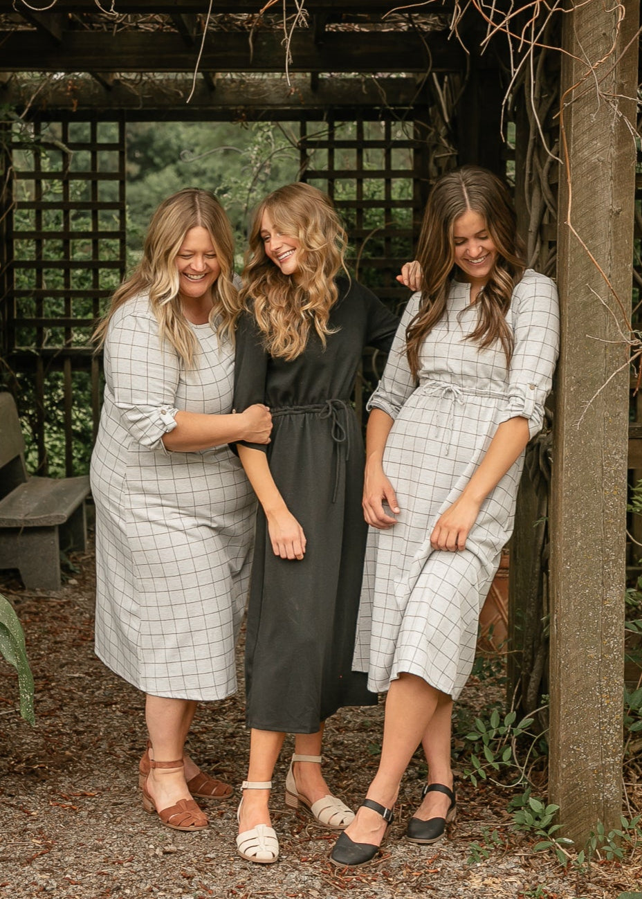 Monica Tie Waist Midi Dress - FINAL SALE