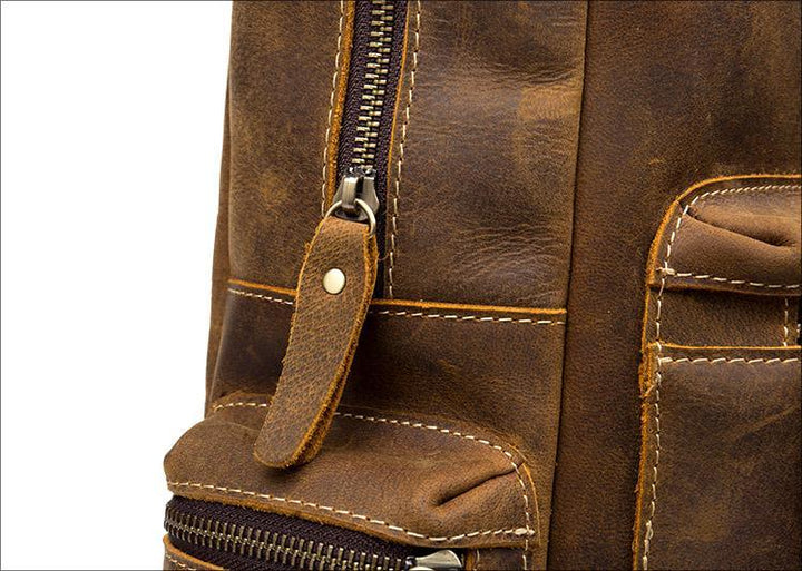 The Langley Backpack | Genuine Vintage Leather Backpack