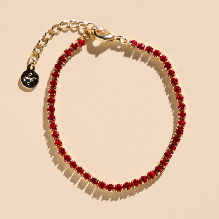 Red Tennis Bracelet
