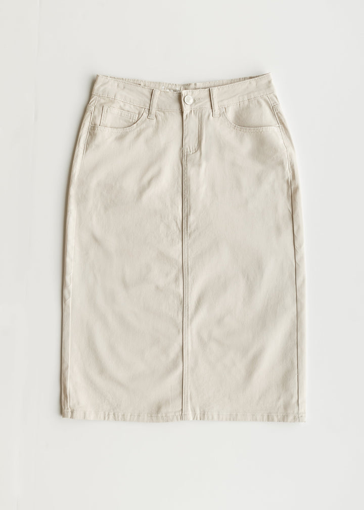 Remi Cloud Denim Midi Skirt