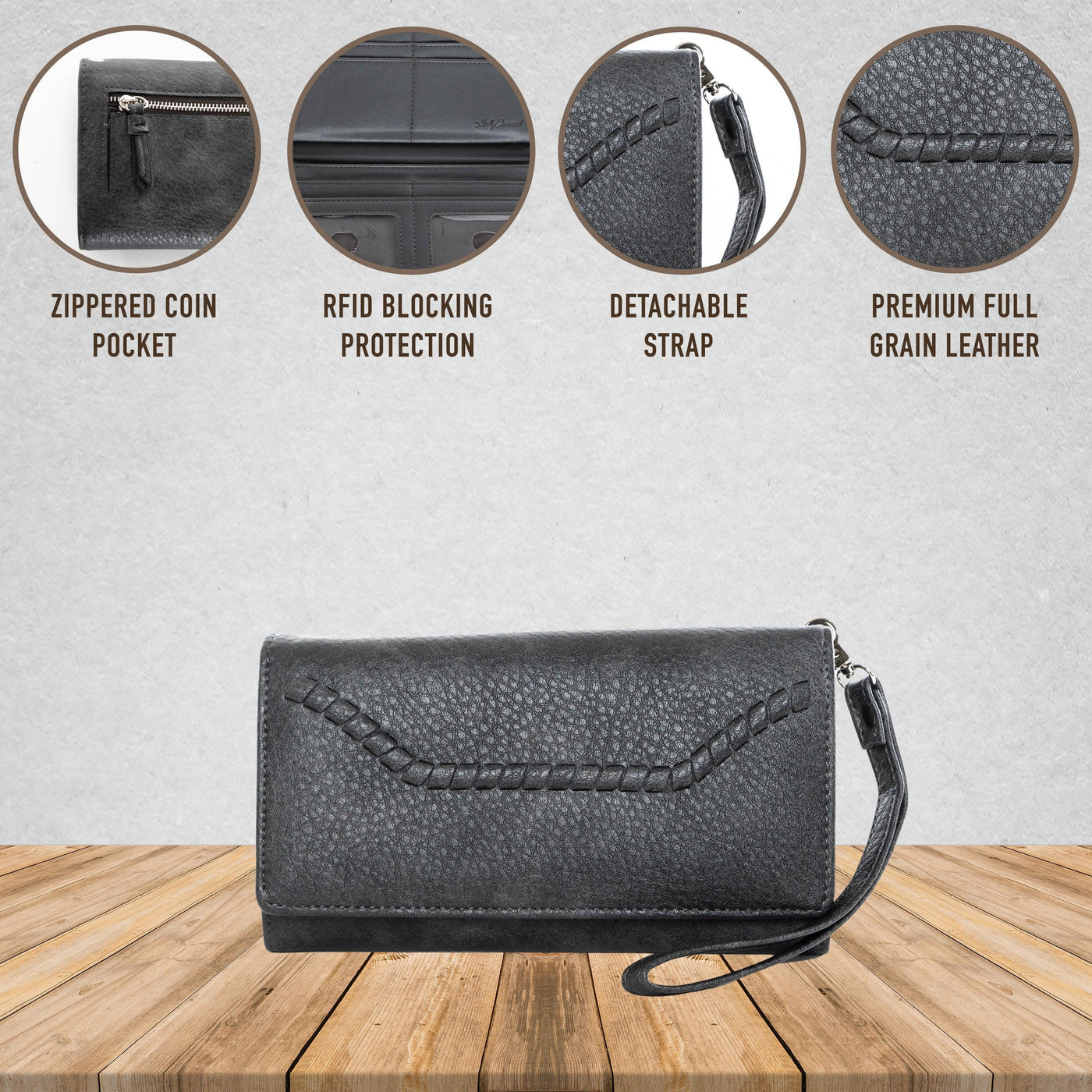 RFID Morgan Clutch Wallet by Lady Conceal