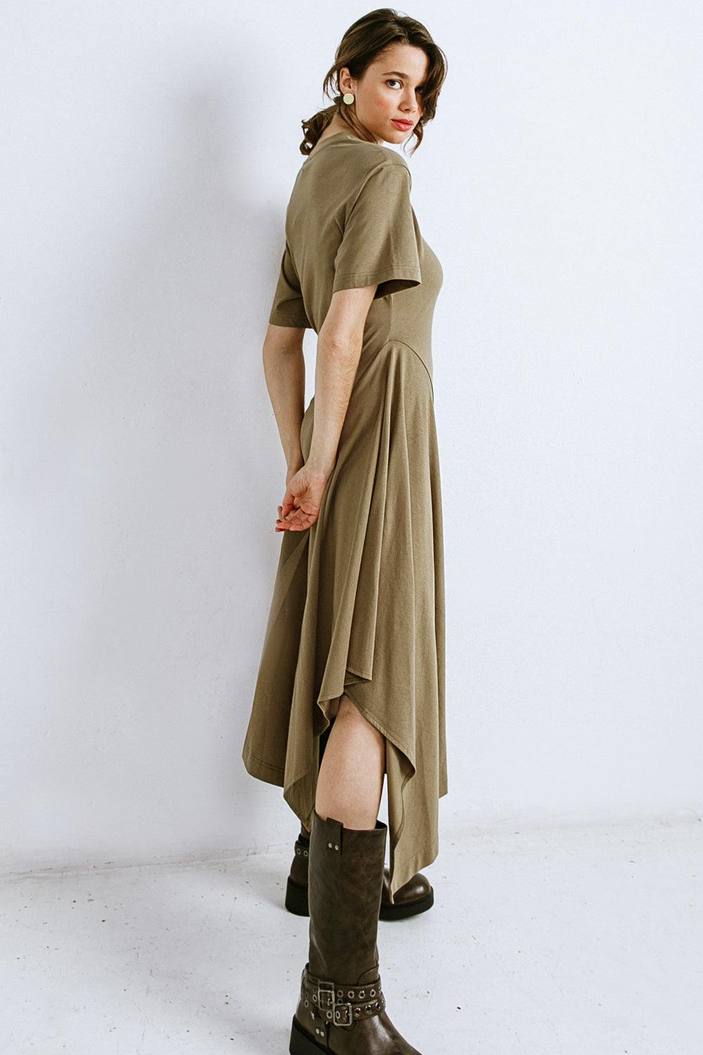 RIGHT ON CUE KNIT MIDI DRESS