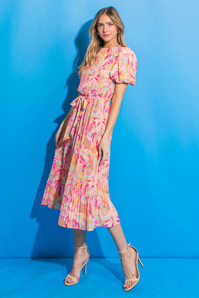 BOARDWALK DREAM WOVEN MIDI DRESS