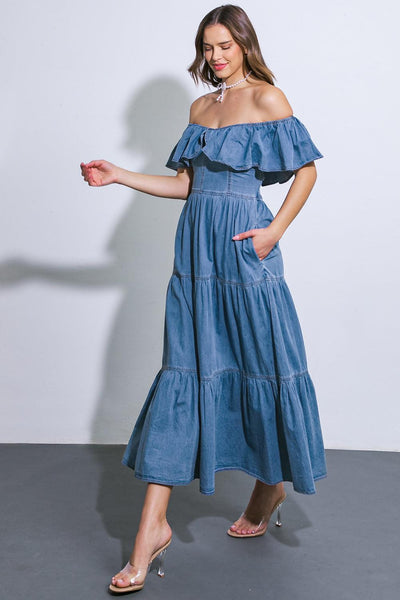 LISTEN CAREFULLY DENIM DRESS