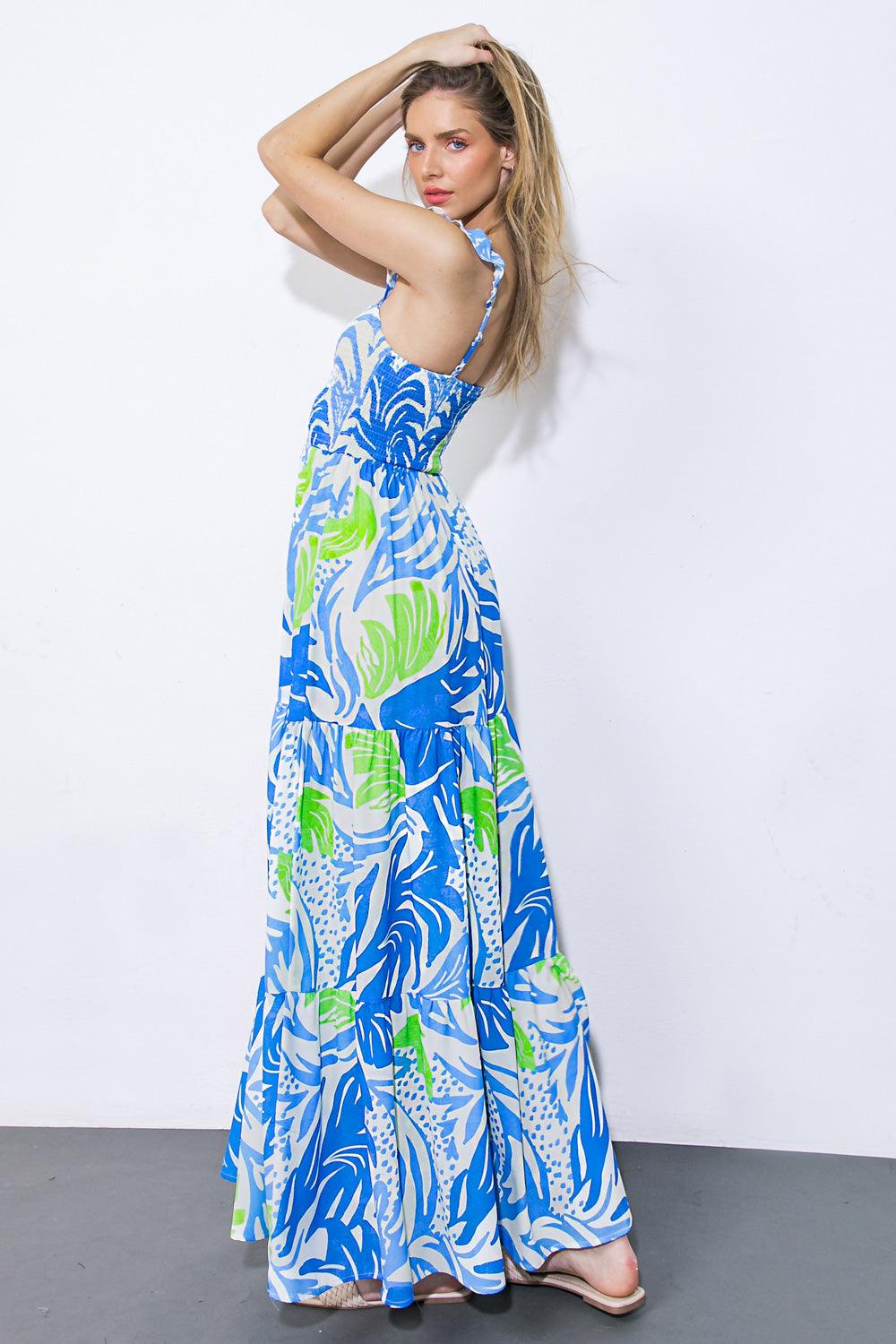 ON THE BRIGHT SIDE WOVEN MAXI DRESS