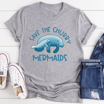 Save The Chubby Mermaids Tee